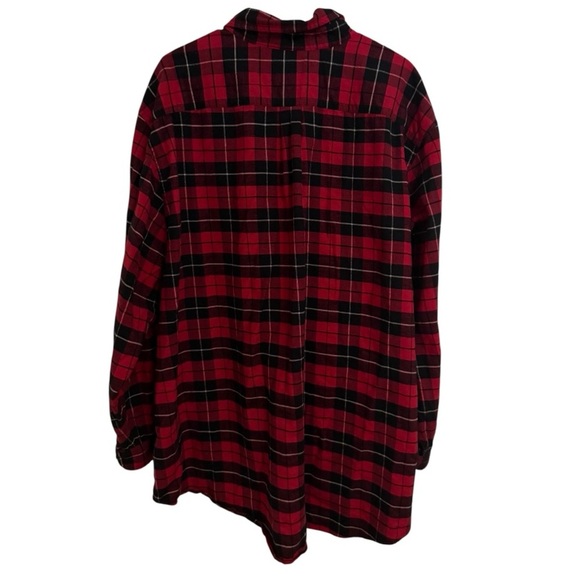 Brooks Brothers Red Black White Plaid Flannel Button Down Shirt Mens 3XL - Picture 3 of 3